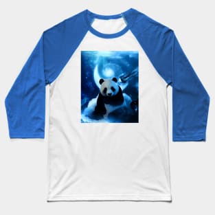 Dreamy Blue - Panda Baseball T-Shirt